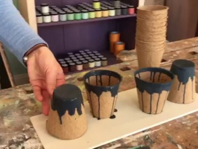 Deko Tipp! - Pflanztöpfe mit Kreidefarbe ▪ yellowchair Kreidefarben