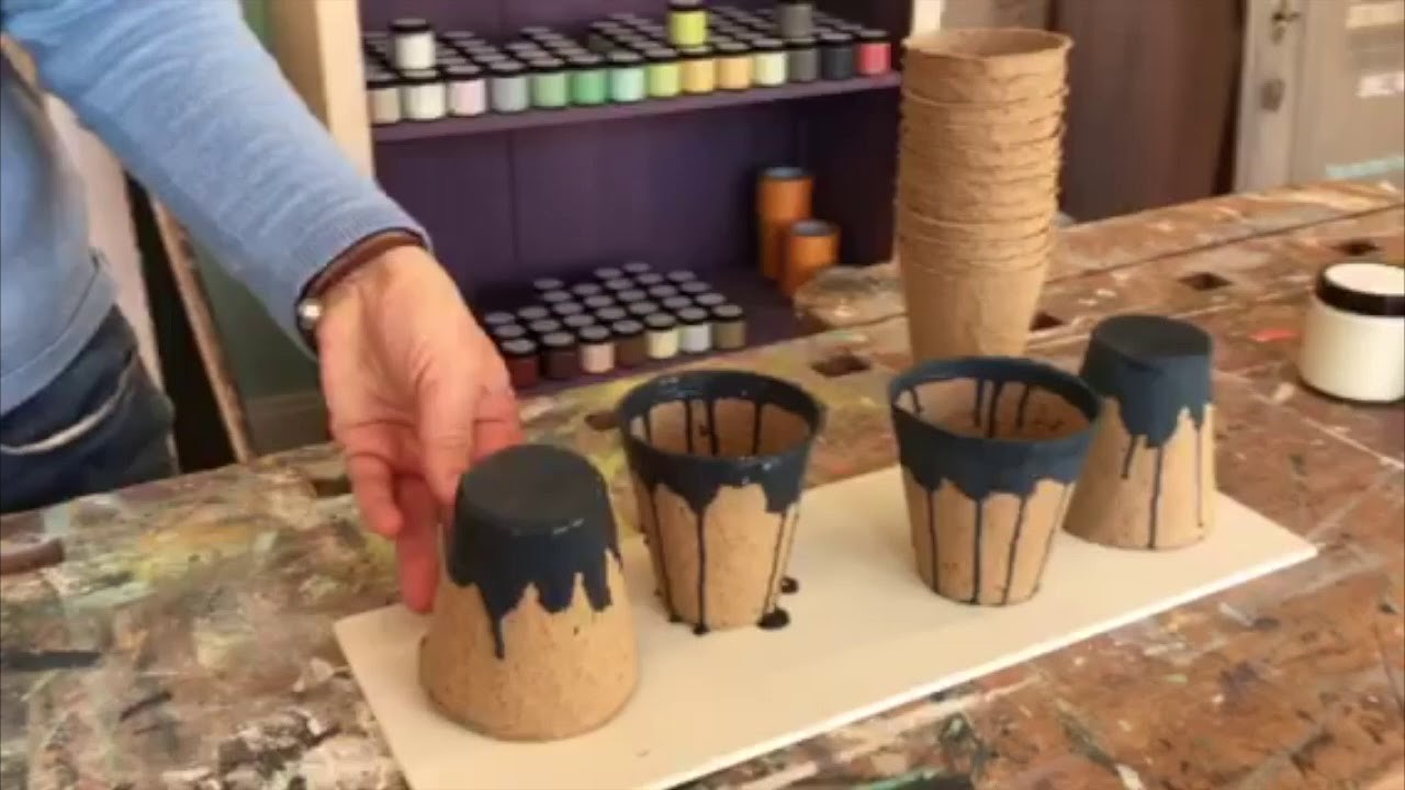 Deko Tipp! - Pflanztöpfe mit Kreidefarbe ▪ yellowchair Kreidefarben