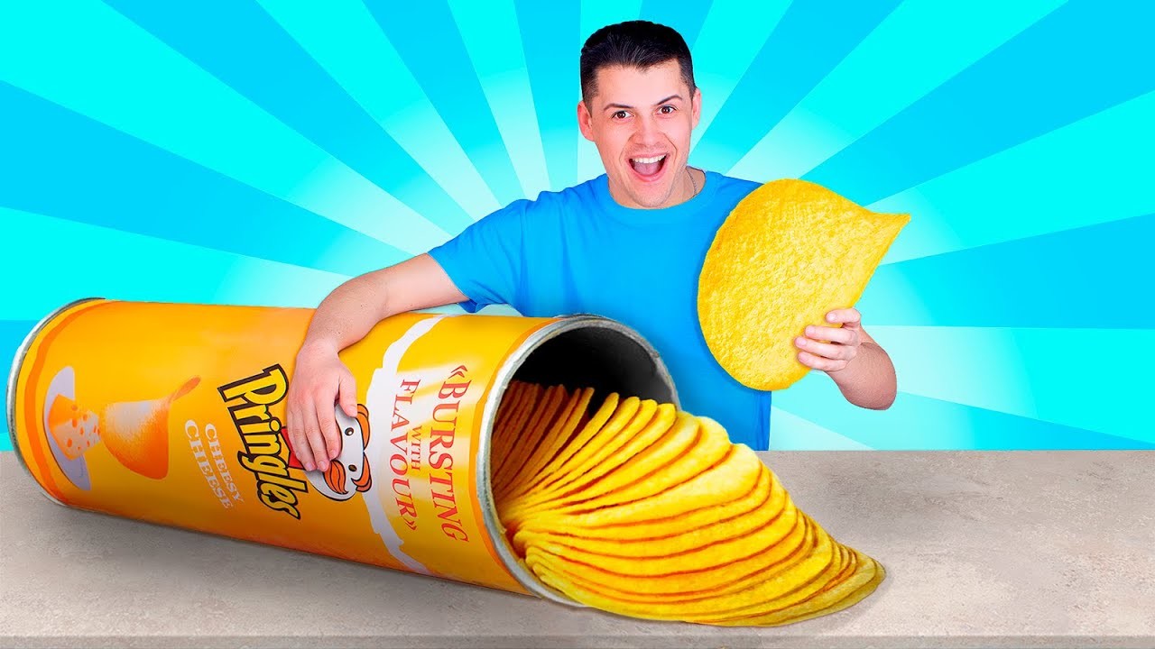 Große DIY Essens Challenge  Wir machen riesige Pringles