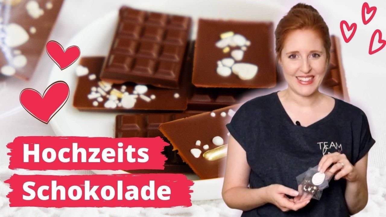 Hochzeitsschokolade | Gastgeschenk für die Hochzeit selbermachen | DIY & Rezept