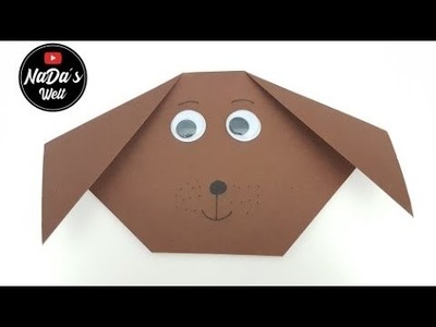 Hund aus Origami Papier falten, DIY | einfache Faltanleitung | Basteln & Gestalten