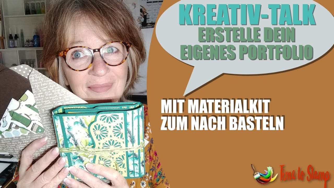 Kreativ Talk 6 | Meine gebastelte Visitenkarte.Portfolio als Buch | Materialkit zum Nachbasteln