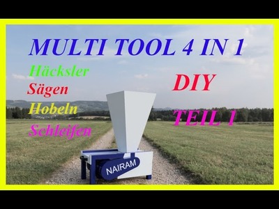 Multi Tool 4In 1 DIY Häcksler, Sägen, Hobeln, Schleifen