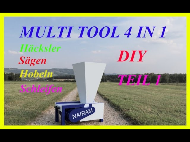 Multi Tool 4In 1 DIY Häcksler, Sägen, Hobeln, Schleifen