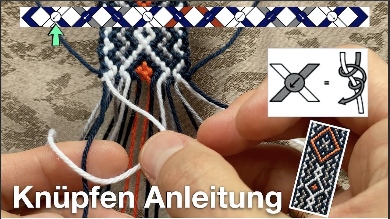 Muster knüpfen Anleitung