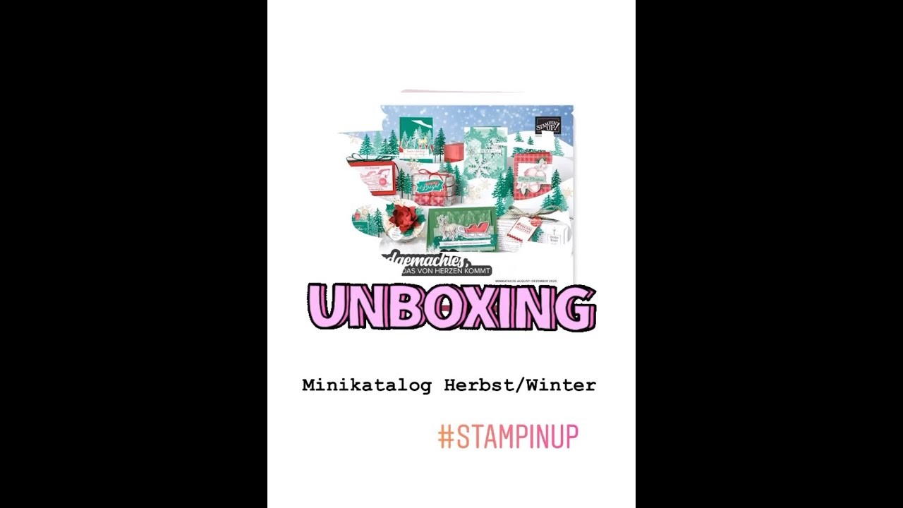 Unboxing! Mein Auspackvideo der Vororder aus dem Stampin' Up! Minikatalog Herbst.Winter 2020