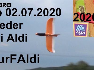 Aldi Wurfgleiter ab 02.07.2020 - Aldi Nuri RC-Umbau der Nurfaldi Hangflug