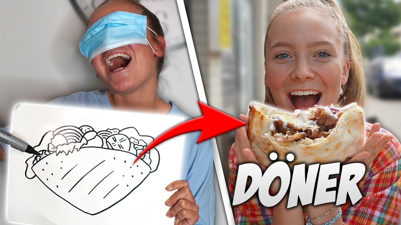 ALLES ESSEN was du BLIND zeichnen kannst! ✏️???? |CARAMELLA