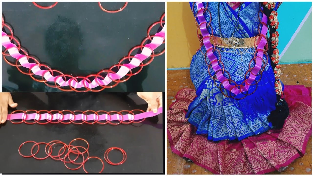 Bangles garland. diy bangles garland. handmade bangles garland