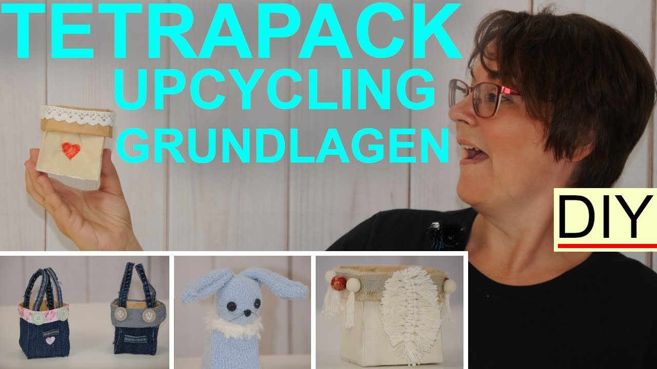 Basteln mit Tetrapack | Milchtüten Upcycling GRUNDLAGEN [Deutsch] 2020