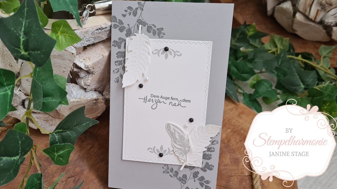 Beileidskarte.Trauerkarte Positive Thoughts | Stampin' Up! | Stempelharmonie