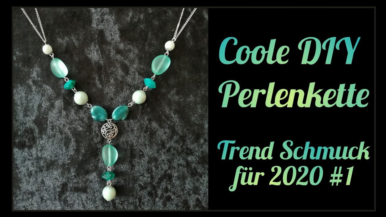 Coole DIY Perlenkette Anleitung zum selber machen. Trend Schmuck für 2020 #1.Tutorial für Anfänger