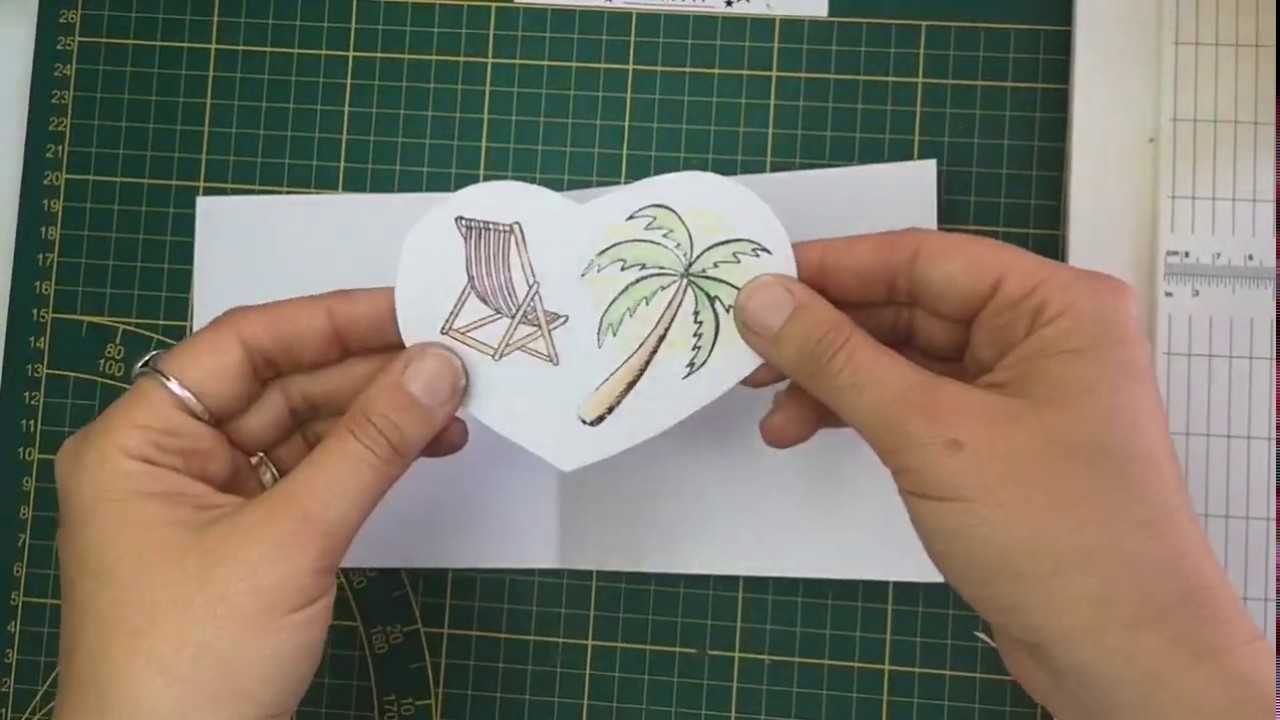 DIY Kartenbasteln pop up Wackelkarte
