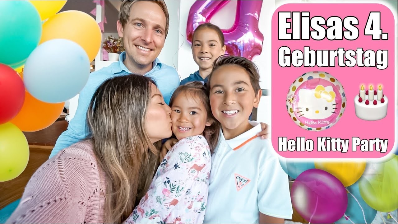 Elisas 4. Geburtstag ???? Hello Kitty Party! Torte backen | Kindergeburtstag VLOG | Mamiseelen