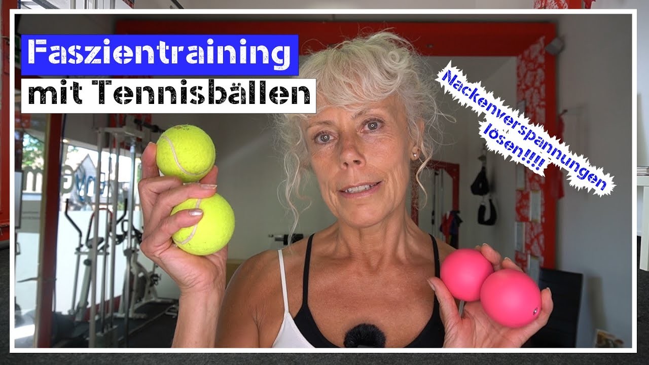 Faszientraining mit dem Tennisball Nackenverspannungen schnell lösen!