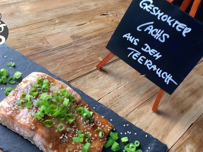 Gesmokter Lachs aus dem Teerauch mit Hoisinglasur - im Weber Smoker - vom Kitchen Ghost