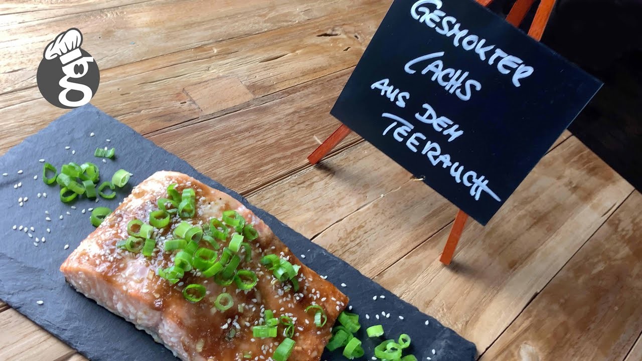 Gesmokter Lachs aus dem Teerauch mit Hoisinglasur - im Weber Smoker - vom Kitchen Ghost
