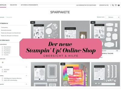 Infothek: Der neue Stampin‘ Up! Online Shop. Tipps zur Verwendung