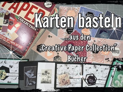 Karten basteln aus Action Material  - Creative Paper Collection - Scrapbook basteln mit Papier DIY