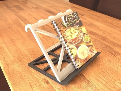 Kochbuchständer Buchständer 3D Druck - DeltiQ XL Trilab