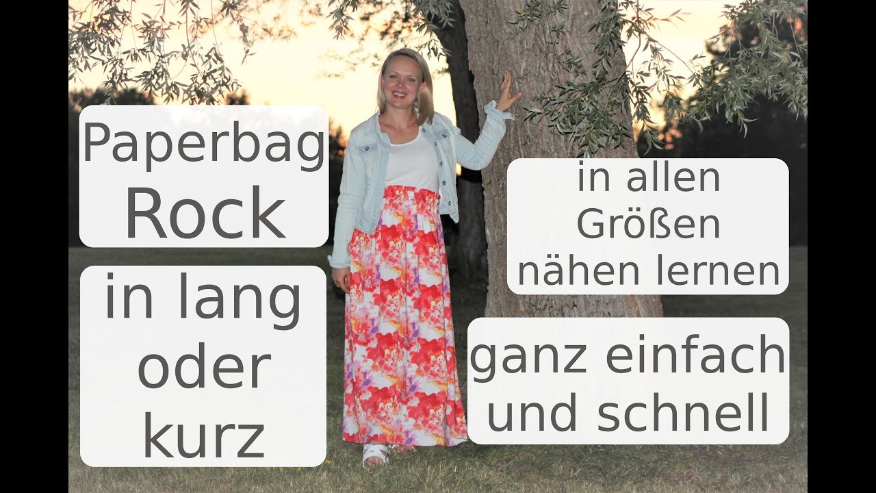 Paperbag Rock nähen mit Annas Nähschule - DIY für Anfänger geeignet