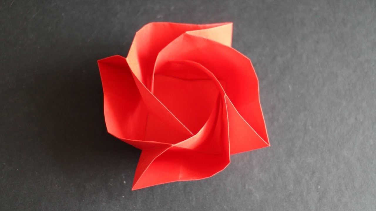 Rosen Schachtel selber basteln mit Papier für Geschenk zur Hochzeit, Geburtstag & Valentinstag [W+]