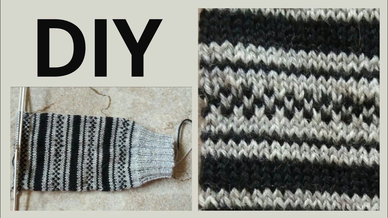 Schönes Sockenmuster im Norweger - Stil  • DIY   * Julebuergerfee