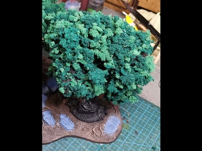 Tutorial: Citadel Wald von GW aufwerten. Tabletop Bäume mit Schaumstoff