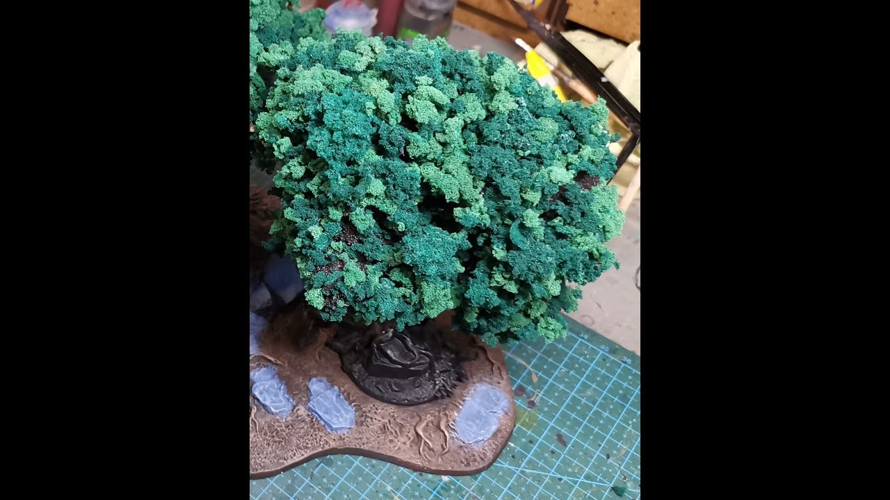 Tutorial: Citadel Wald von GW aufwerten. Tabletop Bäume mit Schaumstoff