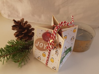 3. Christmas in July, Box basteln, schnelle Verpackung  für Nagellack, schnelle Schachtel basteln,