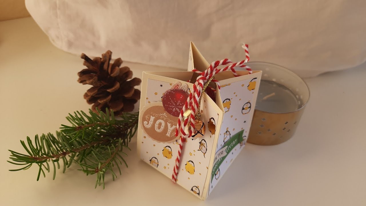 3. Christmas in July, Box basteln, schnelle Verpackung  für Nagellack, schnelle Schachtel basteln,