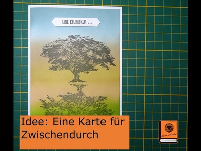 Bastel Anleitung Grundkarte A5. A6 mit Papier, Stempel, Stampin Up, Action & Co.
