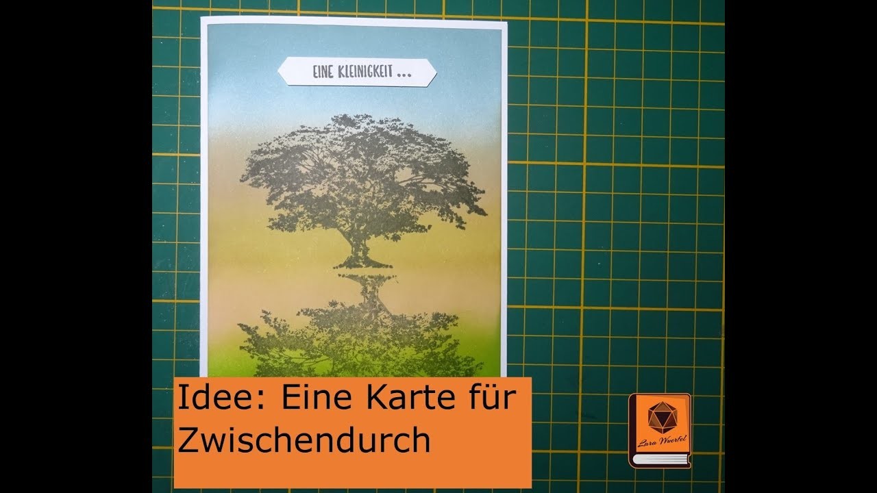 Bastel Anleitung Grundkarte A5. A6 mit Papier, Stempel, Stampin Up, Action & Co.