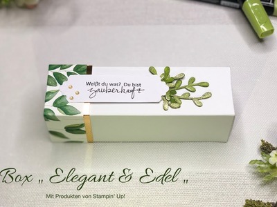 Box „Elegant & Edel“ | Stampin' Up! | Pappyjon.de | Anleitung | Verpackung | box elegant and noble