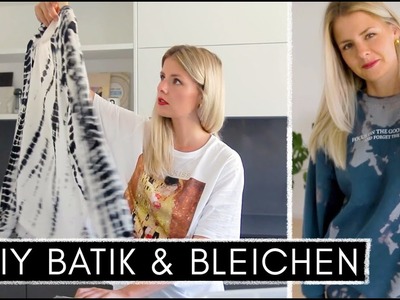DIY Batik Shirts - 3 Techniken: Kleidung bleichen und färben - Bleach Tie Dye