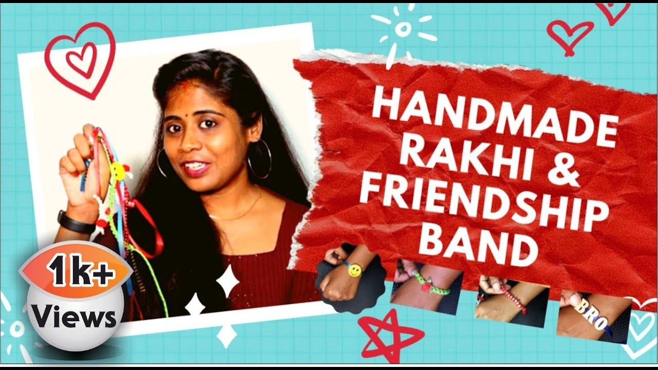 DIY Rakhi.Friendship Band | Easy Handmade Rakhi For Bhaiya, Bhabhi & Kids | Pearl Rakhi | Name Rakhi