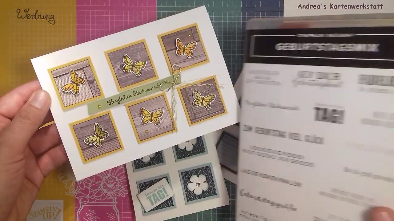 Einfaches Kartenlayout - Resteverwertung und Goldener Herbst - Stampin'Up! für Groß und Klein