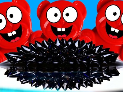 Experiment - Ferrofluid im Salzwasser mit Lucky Bär der Nervensäge