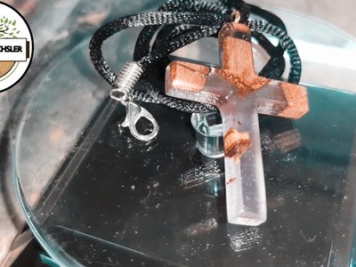 Lila schimmernde Epoxy-Kette für Damen????????