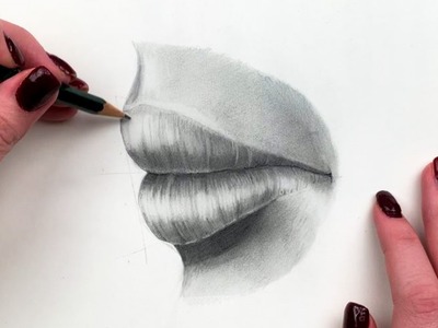 Lippen Zeichnen von der Seite. im Profil (Mit Bleistift) | Einfach Zeichnen lernen # 19