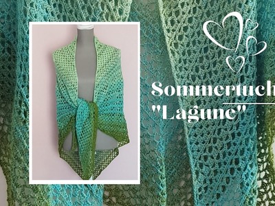 Modell 7 Einfaches Sommertuch häkeln, Häkeltuch | Crochet
