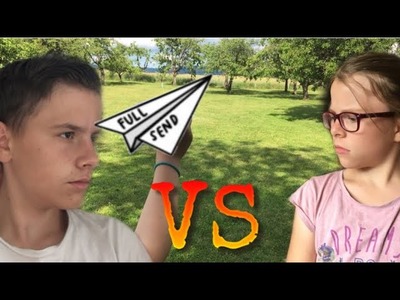 Papierflieger-Challenge???? mit Flo und Elisa????‍♀️ |Schaff es???? oder Lass es????