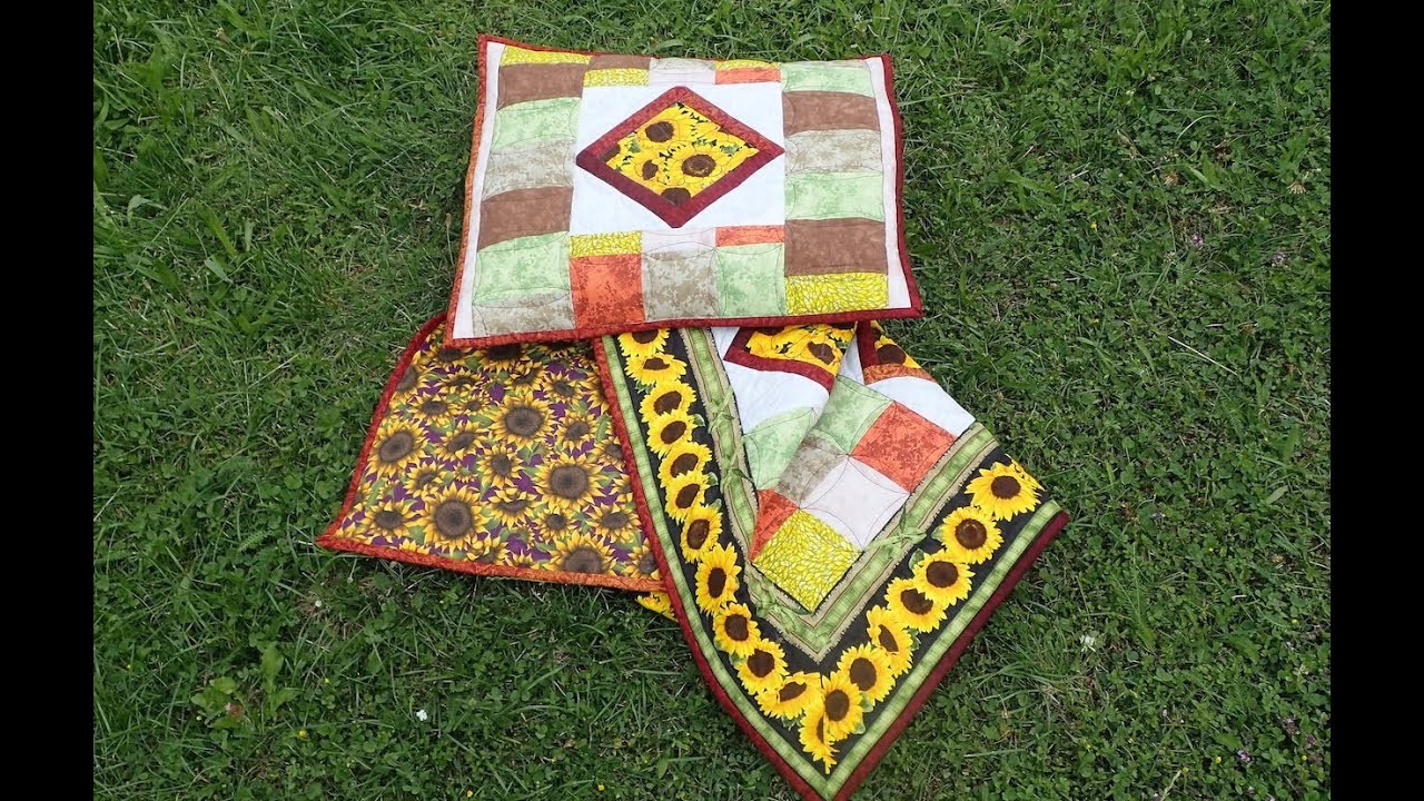 Sonnenblumen zum Geburtstag - Patchwork Quilt