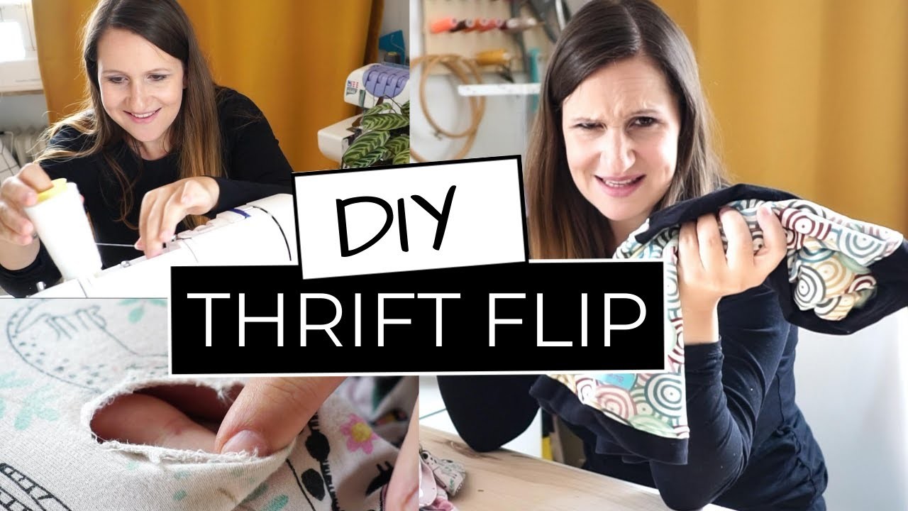 Thrift Flip DIY - Ich rette die AUSSORTIERTEN KLEIDUNG meiner Tochter - (Näh Hacks SOMMER 2020)