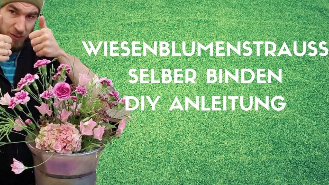 Wiesenblumenstrauss selber binden Floristik Anleitung Blumenstrauss SOMMER selber machen DIY