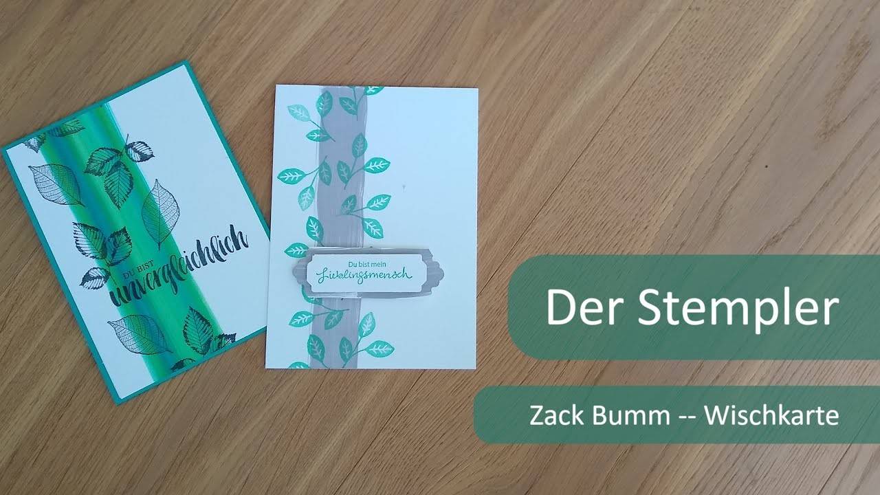 Zack Bumm -- Wischkarte | Der Stempler ~ Stampin Up!
