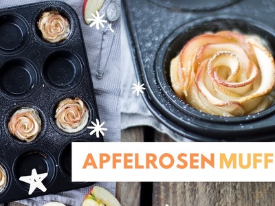Apfelrosen Muffins | einfache und besondere Idee!
