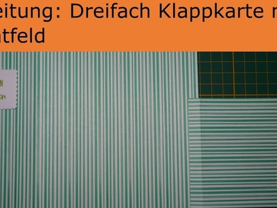 Bastel Anleitung Klappkarte in grün mit Sichtfeld mit Papier, Stempel, Stampin Up, Action & Co.