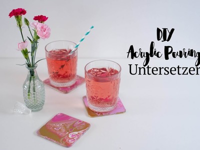 DIY Acrylic Pouring Untersetzer