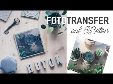 DIY Fototransfer auf Beton - Betonbilder einfach selbermachen als DIY Geschenkidee oder Deko